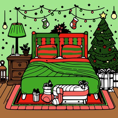 bedroom christmas