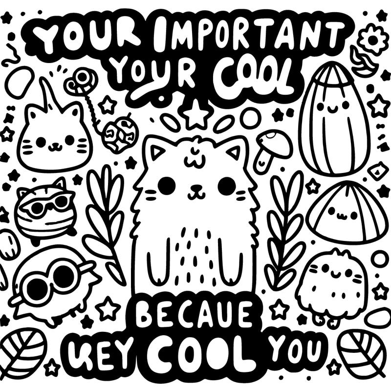 your important your cool because you are you