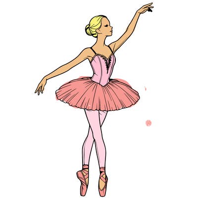 realistic ballerina