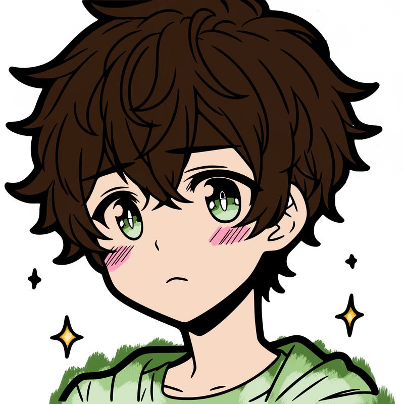 a cute anime teen boy