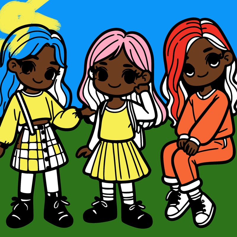 3 girls