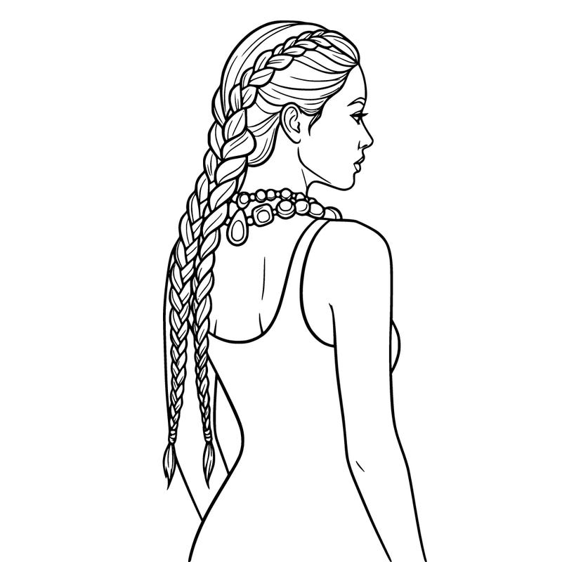 long plats tank top big necklace