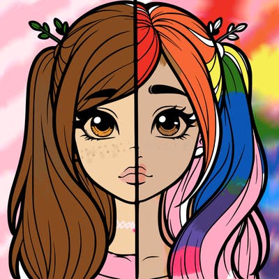 realistic girl split