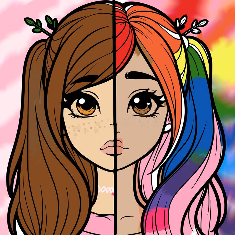 realistic girl split