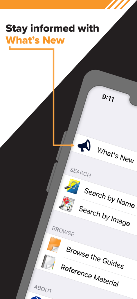 ERG for iOS - Interface of the ERG for iOS app showing search and browse options for emergency response guides