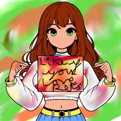 girl holding a blank sign in a long sleeve crop top