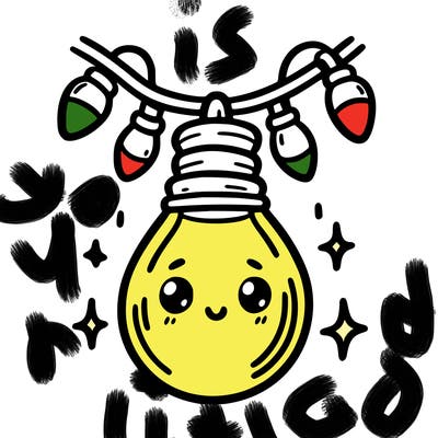 small bulb of a garland