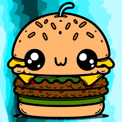 burger cute