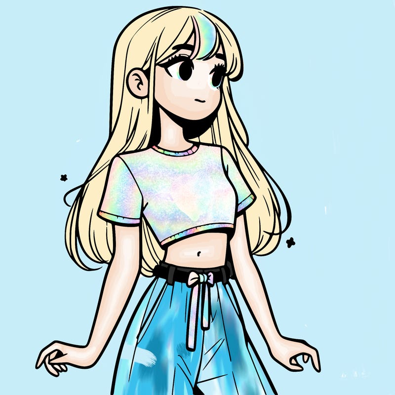 girl in a cute crop top