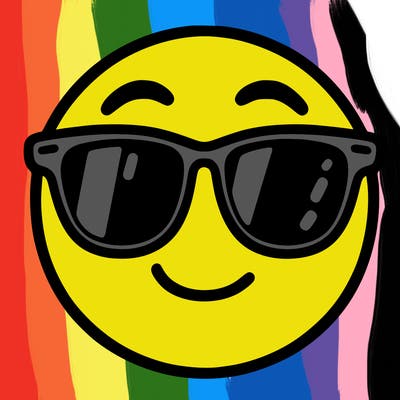 emoji with sunglasses
