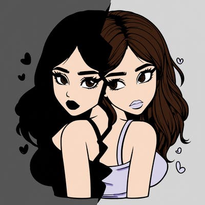 realistic girl split