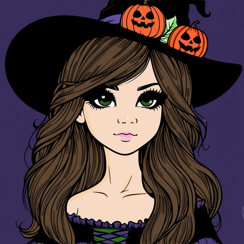 halloween realistic girl