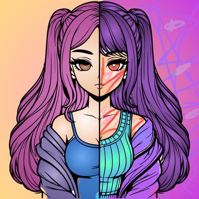 realistic girl split