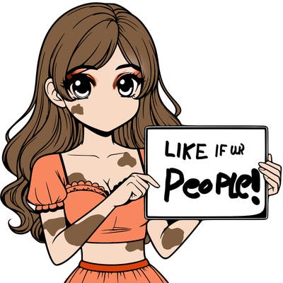 realistic pretty girl holding blank sign