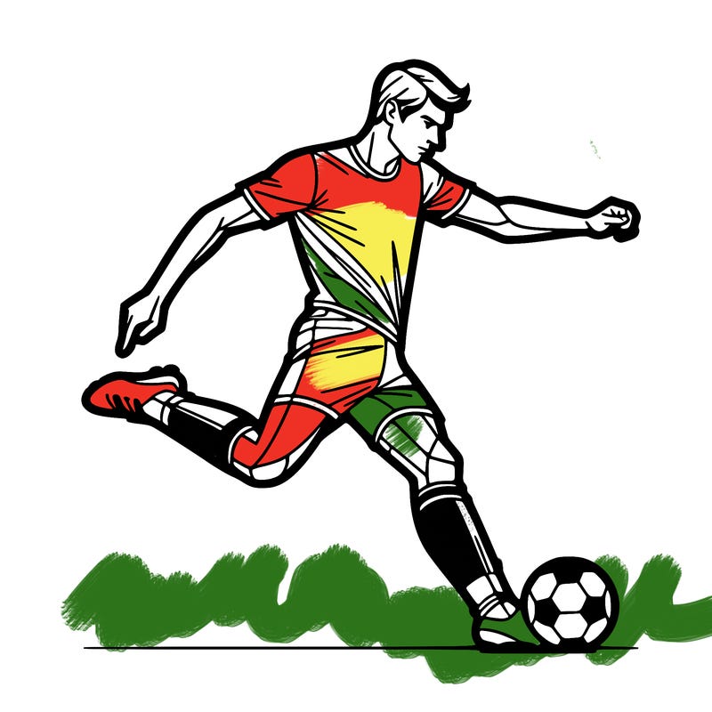 ronaldo shooting a soccer ball