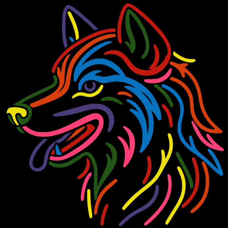 neon wolf