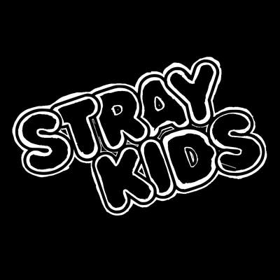 bubble letters saying stray kids
