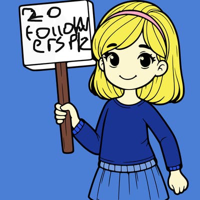 girl holding sign