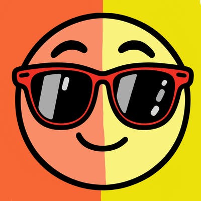 emoji with sunglasses