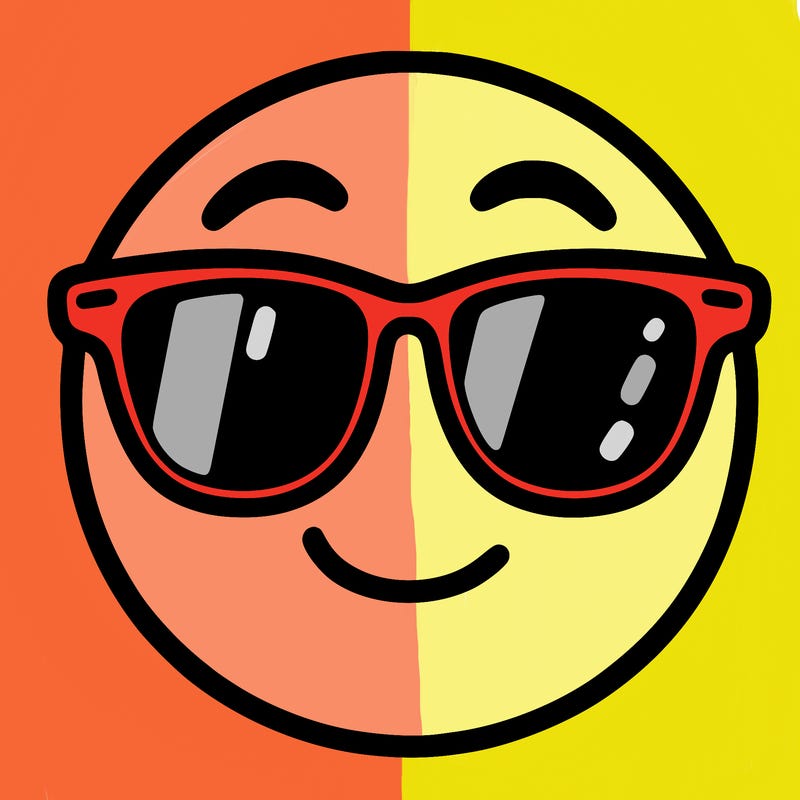emoji with sunglasses
