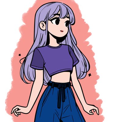 girl in a cute crop top