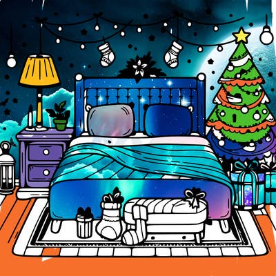 bedroom christmas