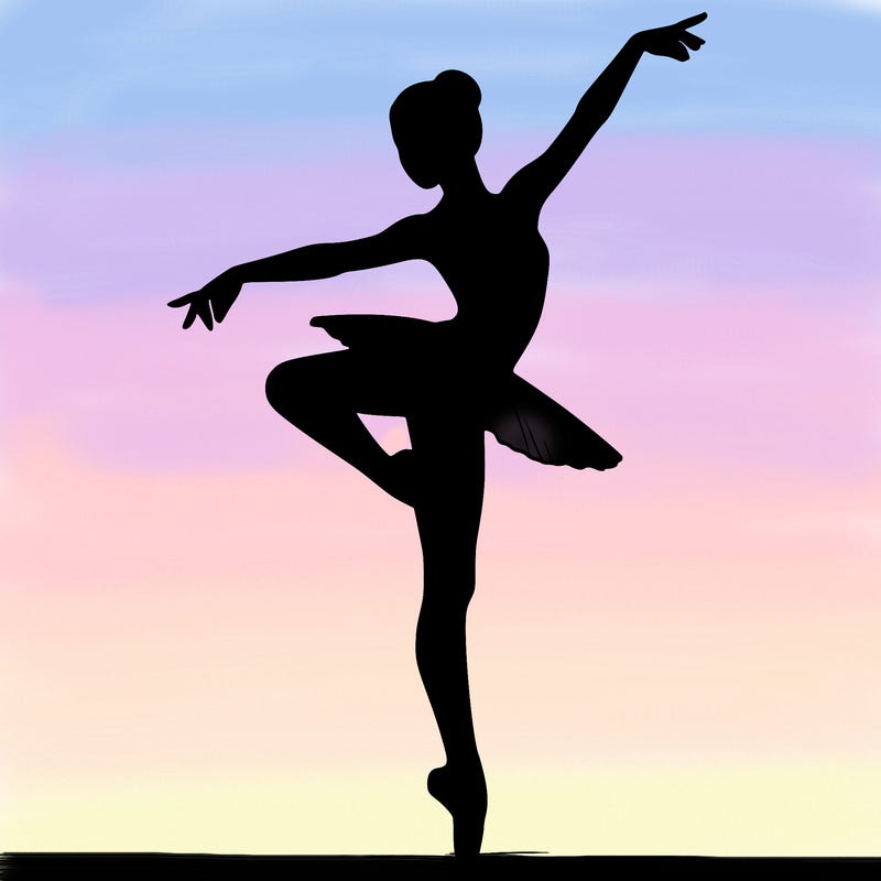 realistic person doing ballet