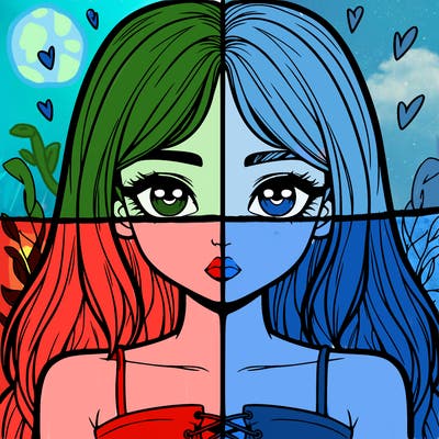 realistic girl split