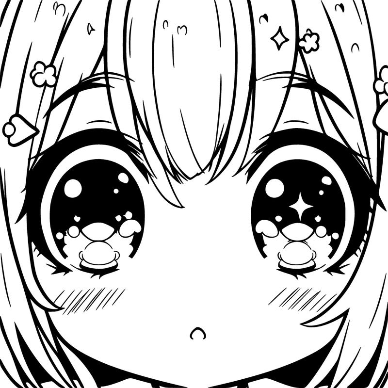 cute anime girl eyes