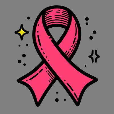 ribbon symbol of national breast cancer awareness month