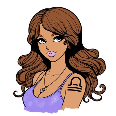 realistic libra woman