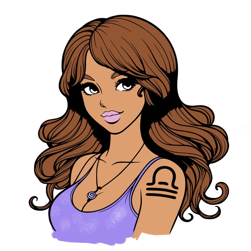 realistic libra woman