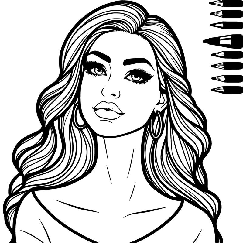 realistic beautiful woman