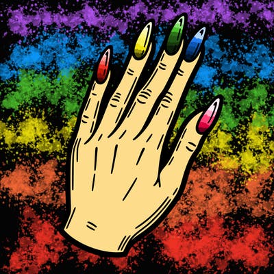 hand with nails