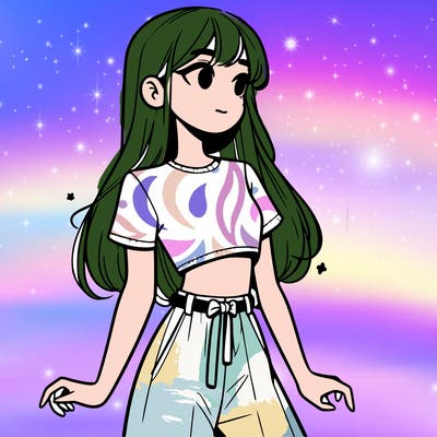 girl in a cute crop top