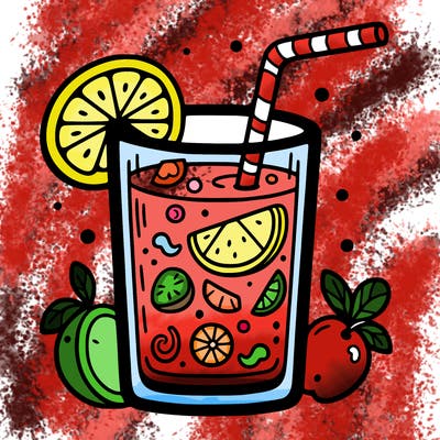 glass of fruit juice