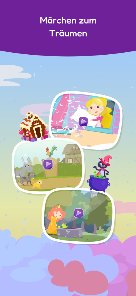 sofatutor KIDS - A selection of illustrated German fairy tales for children in the sofatutor KIDS app