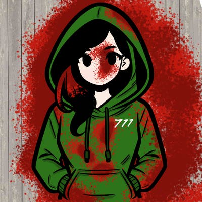 a woman wearing a hoodie