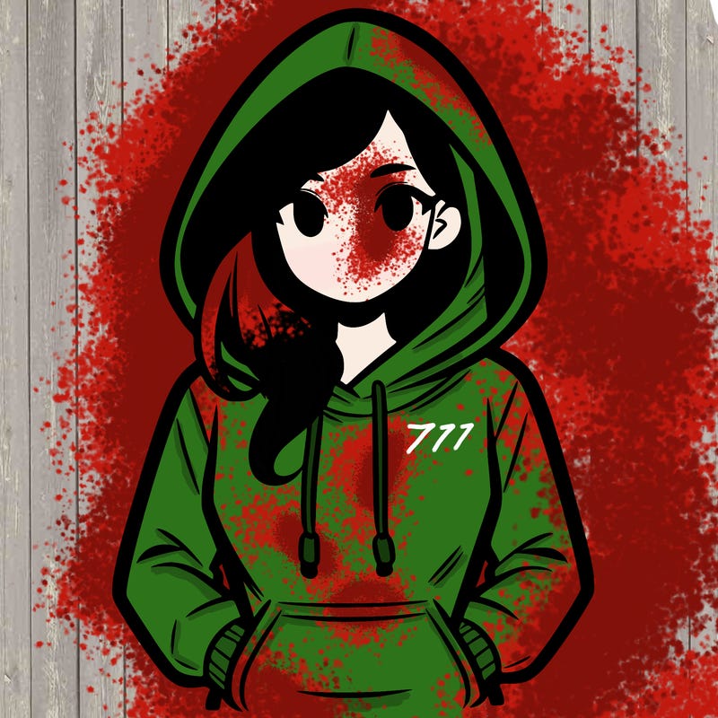 a woman wearing a hoodie