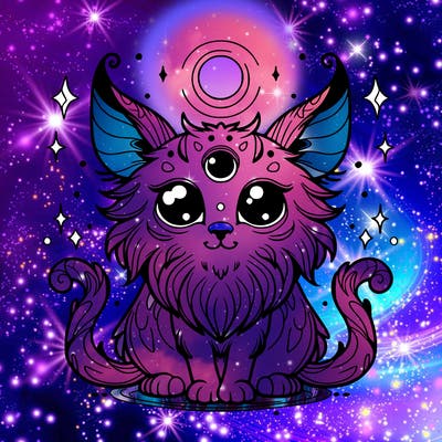 mystical cat creature
