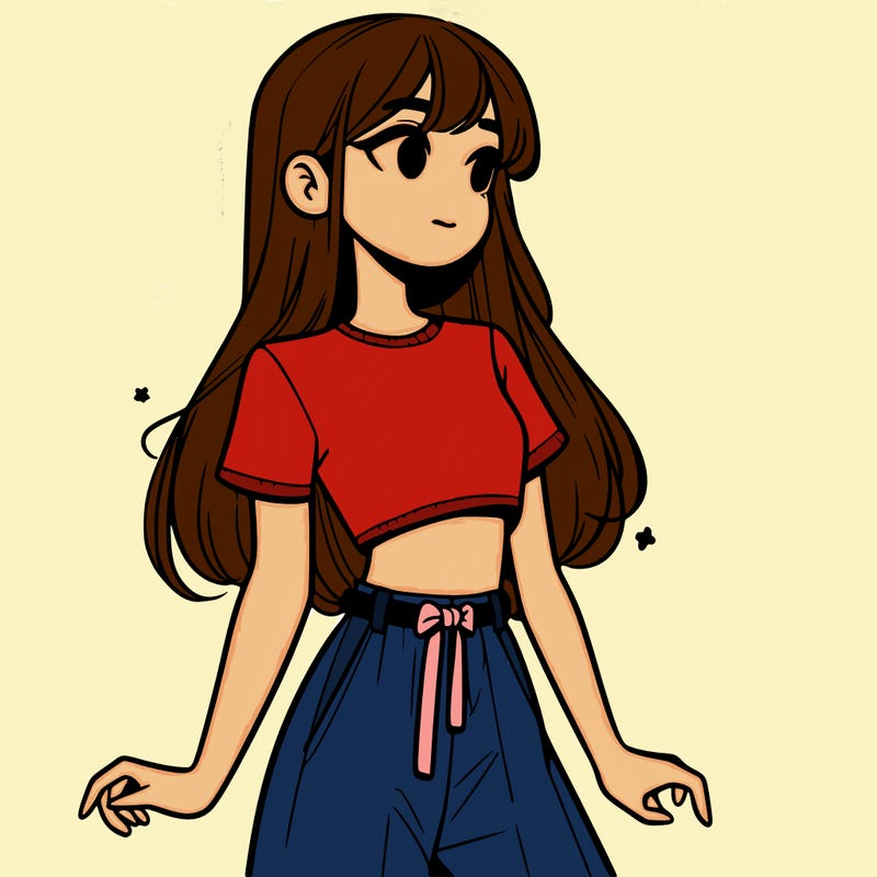 girl in a cute crop top