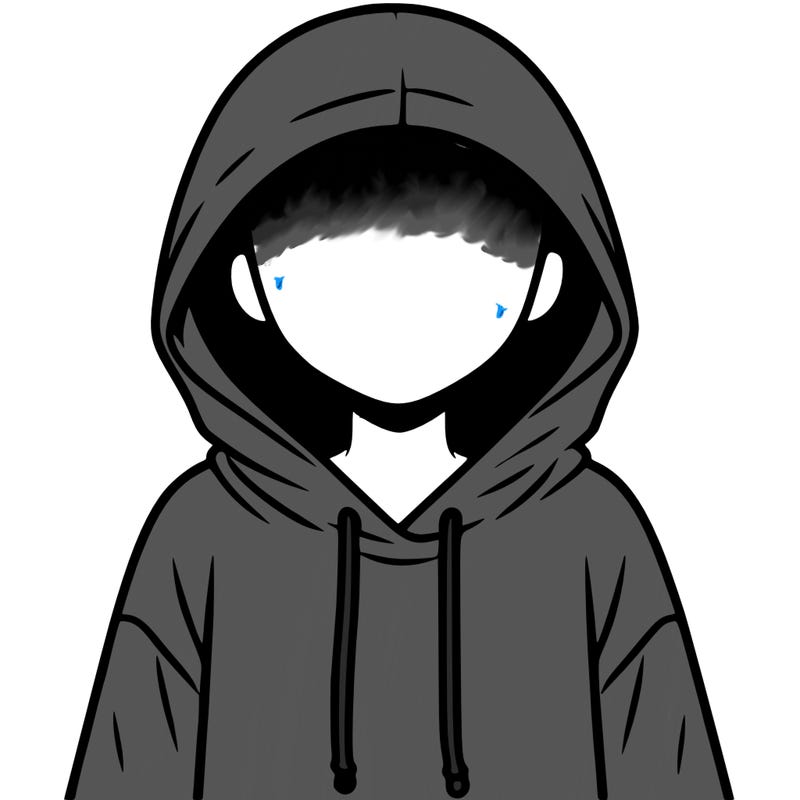 faceless girl in hoodie