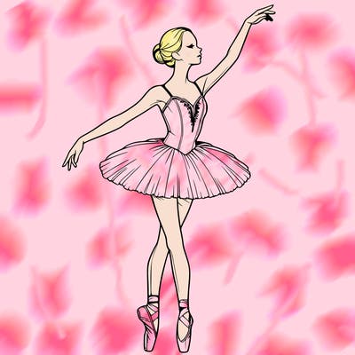 realistic ballerina