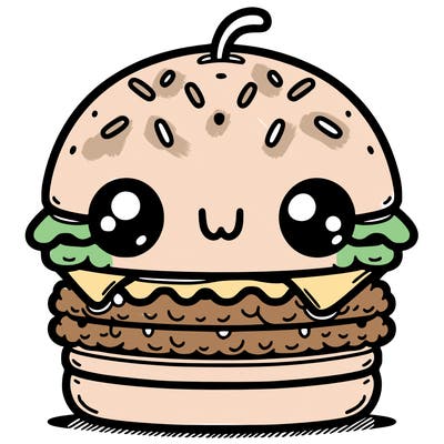 burger cute