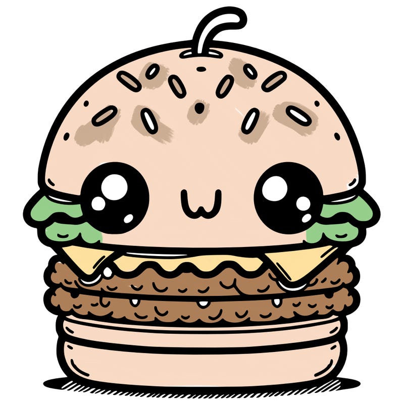 burger cute