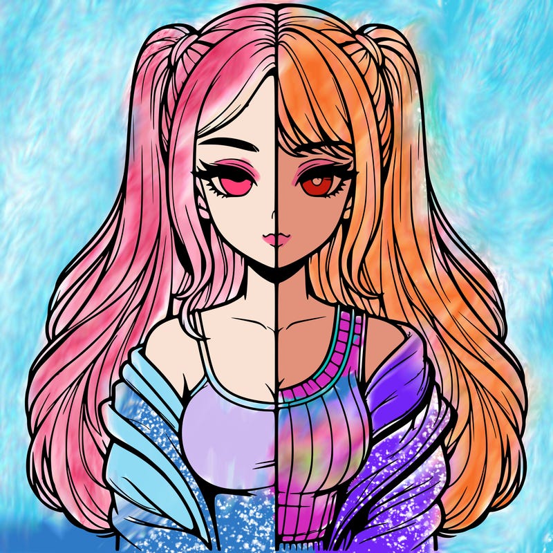 realistic girl split