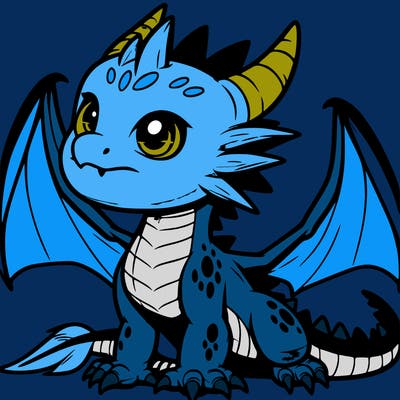 fierce baby night dragon