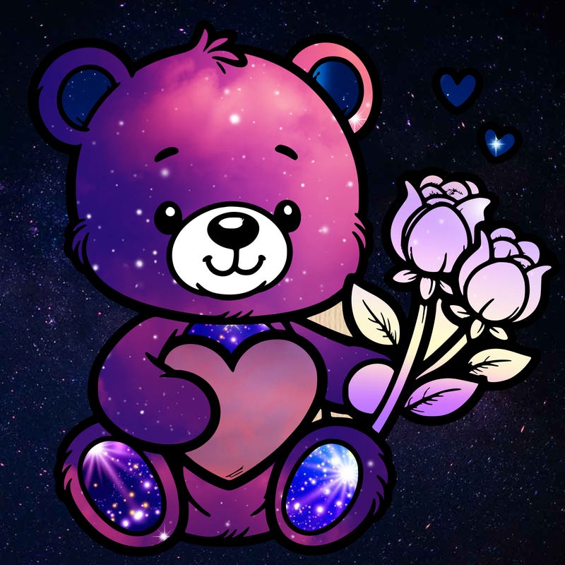 teddy bear a holding heart