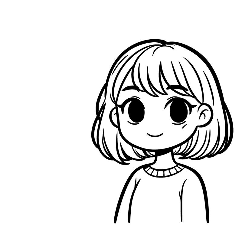 girl with short hair