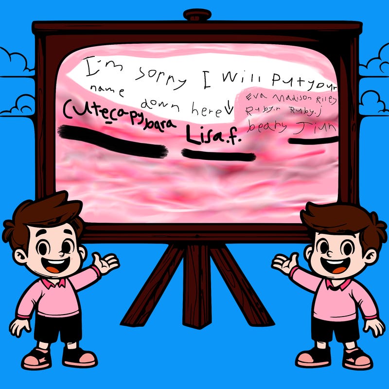 a giant board that cover your whole screen that is blank with nobody in front of it